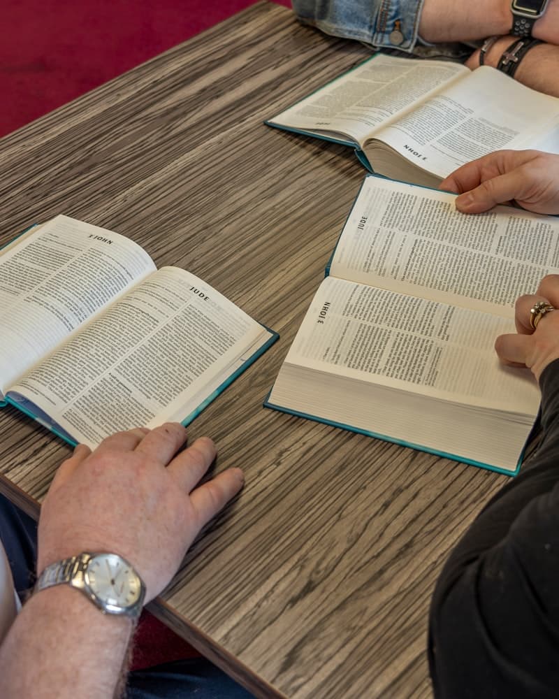 Family reading together